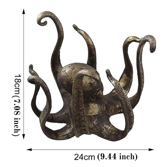 Octopus Coffee Cup Holder Tree,Coffee Mug Rack for Counter Tea Cup Organizer,Resin Octopus Sculpture Ornament