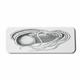 thumbnail image 1 of Octopus Computer Mouse Pad, Old Engraved Image of a Sea Animal with Long Tentacles Living in a Shell, Rectangle Non-Slip Rubber Mousepad Large, 31" x 12", White Charcoal Grey, by Ambesonne, 1 of 2