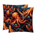thumbnail image 1 of Octopus Covers with Unique Patterns, Set of 2 Decorative Throw Pillow Inserts for Sofa Bed Couch, 16x16/18x18/20x20 Inches, Ideal for Home Decor and Gifting, 1 of 6