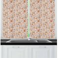 thumbnail image 1 of Octopus Curtains 2 Panels Set, Ocean Adventure Themed Pattern with Various Elements in Cartoon Style for Kids, Window Drapes for Living Room Bedroom, 55W X 39L Inches, Multicolor, by Ambesonne, 1 of 2