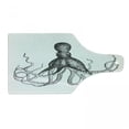 thumbnail image 1 of Octopus Cutting Board, Monochrome Marine Animal Tentacles in Sketch Subaquatic Life Art, Decorative Tempered Glass Cutting and Serving Board, Wine Bottle Shape, White Charcoal Grey, by Ambesonne, 1 of 1