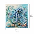 thumbnail image 1 of Octopus Diamond Art Craft Kit with Crystal Pearl Beads 3d Pearl Painting Craft Kit Beginner Diy Fall Home Decor Wall Art Beginner Diy Gift for Wall Home Decor, 1 of 7