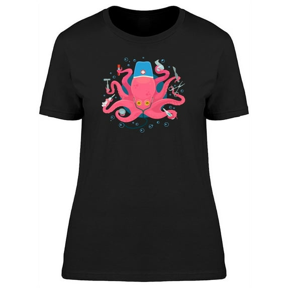 Octopus Doctor T-Shirt Women -Image by Shutterstock, Female Medium