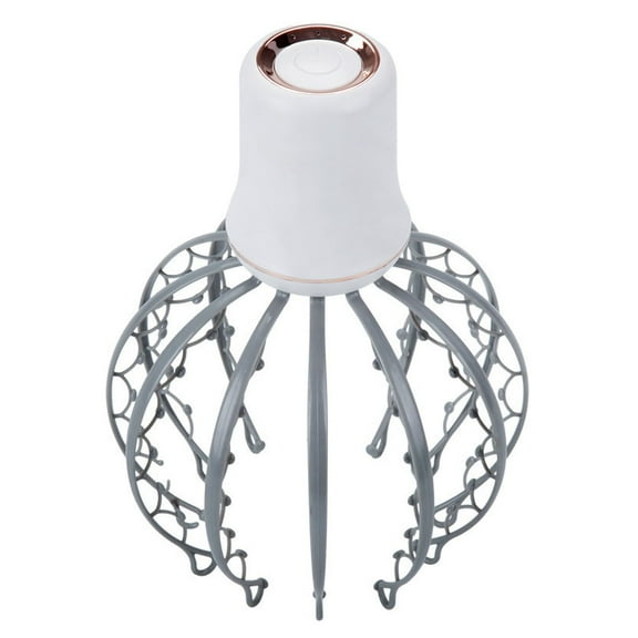 Octopus Electric Scalp Massager – 12 Detachable Claws, 3 Speed Modes, 500mAh Battery – Deep Tissue Head & Neck Massager for Tension Relief, Spa-Like Relaxation