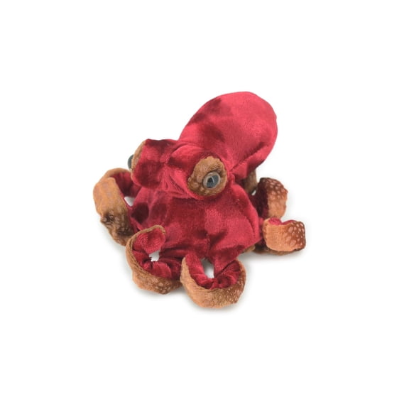 Octopus Finger Puppet, Red Octopus, Very Nice Plush Octopi, Stuffed Octopus, Educational, Realistic, Lifelike Model, Gift, 5" FM18 B236