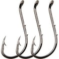thumbnail image 1 of Octopus Fishing Hooks Barbed Baitholder Hooks,120pcs High Carbon Steel Offset Circle Octopus Hooks Extra Sharp Jig Fish Hooks for Freshwater Saltwater Size 8-6/0, 1 of 7