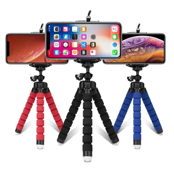Octopus Flexible Phone Tripod, Universal Mobile Camera Holder, Mini Smartphone Stand With Adjustable Mount