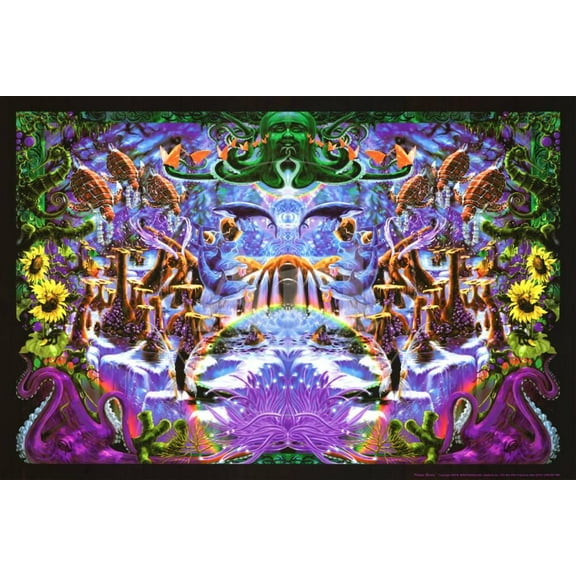 Octopus Garden Blacklight Poster by Richard Biffle 36x24 Sold by Art.Com