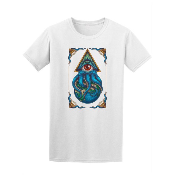 Octopus Gov Earth Tattoo T-Shirt Men -Image by Shutterstock, Male x-Large
