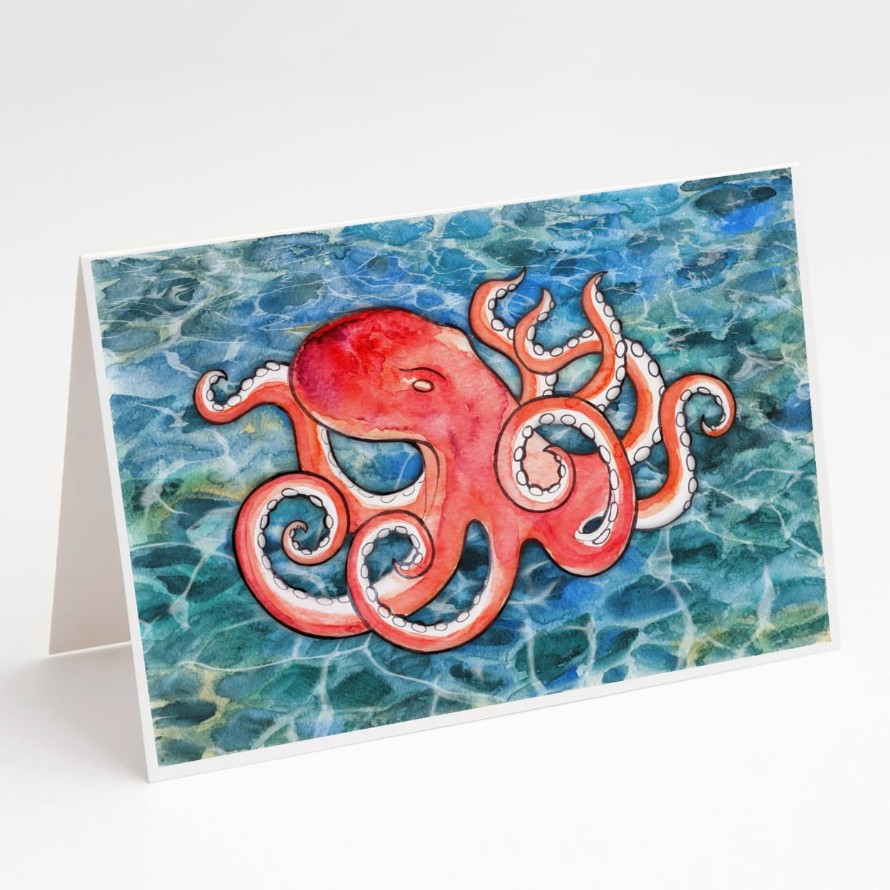 Octops Card Octopus Greeting Cards and Envelopes Pack of 8 - Walmart.com