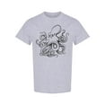 thumbnail image 1 of Octopus Hand Drawn T-Shirt Men -Image by Shutterstock, Male Small, 1 of 2