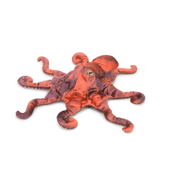 Octopus Hand Puppet, Full Body Red Octopus, Very Nice Plush Octopi, Educational, Realistic, Lifelike, Gift, 19" FM33 B412