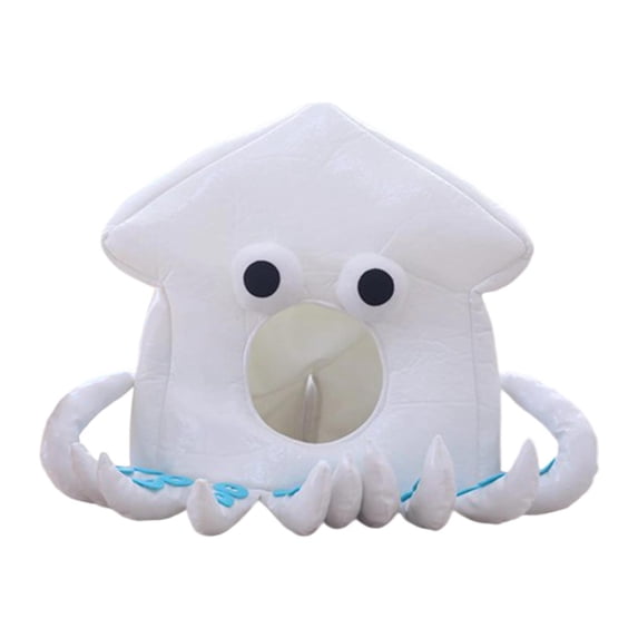 Octopus Hat Plush Headgear Funny Headdress Lightweight Plush Material for Adults Festival Party