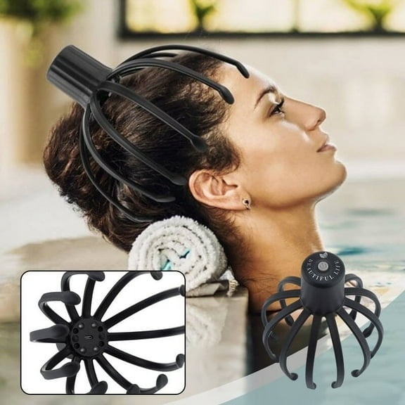 Octopus Head Massager Scalp, 2025 Head Massager Scalp Stress Relax, Octopus Scalp Massage Tool, Head Scratcher Massager Whisk Relieves Scalp Pressure, Head Massager for Headaches Stress Relief Gifts