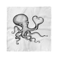 thumbnail image 1 of Octopus Head Scarf, Sea Animal Doing Heart Art, Head Wrap, 3 Sizes, by Ambesonne, 1 of 2