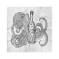 thumbnail image 1 of Octopus Head Scarf, Sea Animal Holding a Bottle, Head Wrap, 3 Sizes, by Ambesonne, 1 of 2