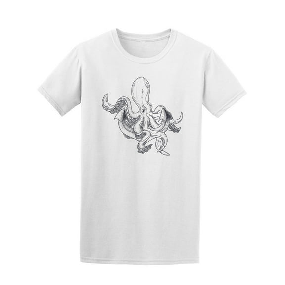 Octopus Hugging Tentacles T-Shirt Men -Image by Shutterstock, Male Medium