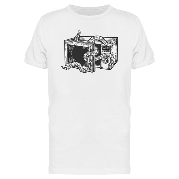 Octopus In A Microwave Art T-Shirt Men -Image by Shutterstock, Male x-Large