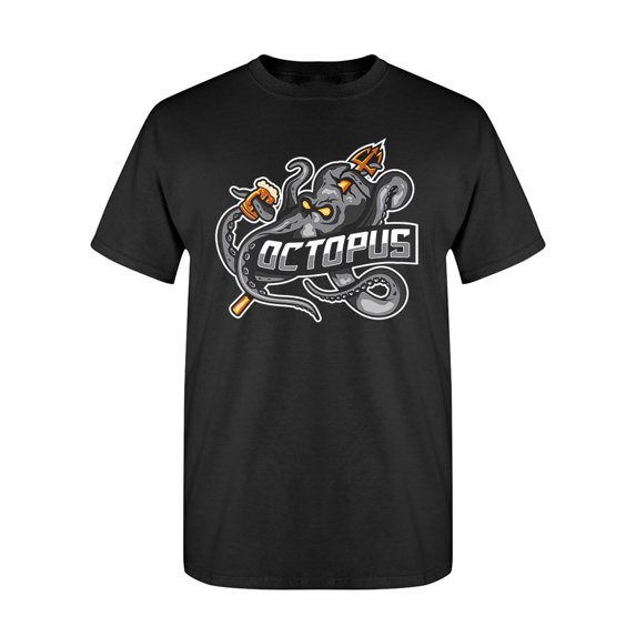 Octopus Injured Logo T-Shirt Men -Image by Shutterstock, Male Large