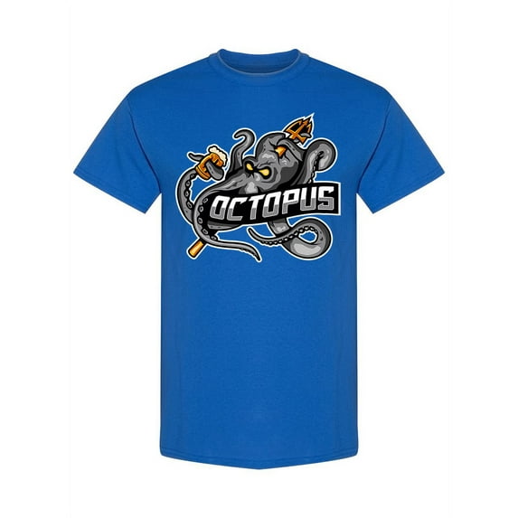 Octopus Injured Logo T-Shirt Men -Image by Shutterstock, Male XX-Large