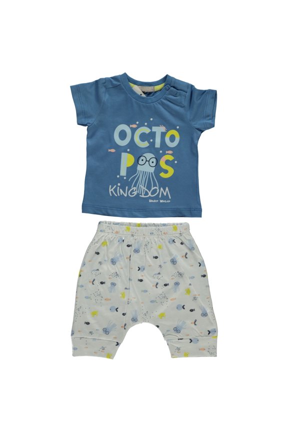 Octopus Kingdom 2-Piece Tee & Capri Set