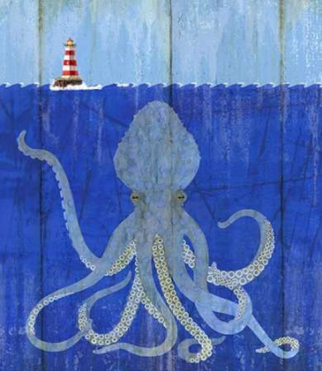 Octopus Ledgend Canvas Art - Mary Escobedo (24 x 24)