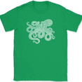 thumbnail image 1 of Octopus Mandala T-Shirt Deep Ocean Beautiful Pattern Gift Graphic Tee - Green, M, 1 of 1