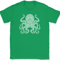 thumbnail image 1 of Octopus Mandala T-Shirt Deep Ocean Beautiful Pattern Gift Graphic Tee - Green, S, 1 of 1