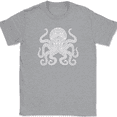 thumbnail image 1 of Octopus Mandala T-Shirt Deep Ocean Beautiful Pattern Gift Graphic Tee - Heather Grey, S, 1 of 1