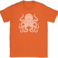 thumbnail image 1 of Octopus Mandala T-Shirt Deep Ocean Beautiful Pattern Gift Graphic Tee - Orange, L, 1 of 1