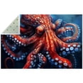 thumbnail image 1 of Octopus Modern Kitchen Rug - Polyester Floor Mat for Kitchen - Washable Area Rug for Kitchen Sink and Stove - 200 Characters, 1 of 6