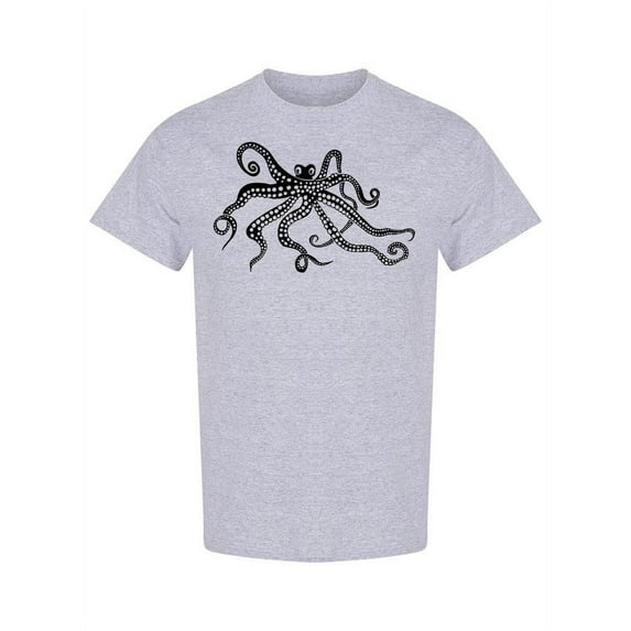 Octopus Monochrome T-Shirt Women -Image by Shutterstock, Female XX-Large
