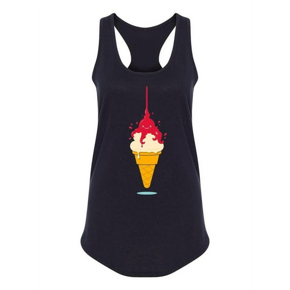 Octopus On Icre Cream Tank Women -Image by Shutterstock, Female XX-Large