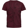 thumbnail image 1 of Octopus Outline Mens T Shirt Maroon SM, 1 of 1
