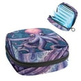 thumbnail image 1 of Octopus Period Pouch Sanitary Napkin Organizer Travel Storage Bag - Small Leather Pouch Included, 1 of 6