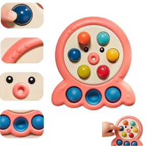Octopus Pop Fidget Toy, Colorful Press & Pop Sensory Toy, Stress Relief Bubble Popper for Toddlers & Kids, Early Educational Fine Motor Skills Toy