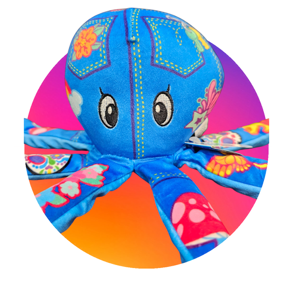 Octopus Pop Soft Plush - Blu