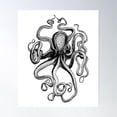 thumbnail image 1 of Octopus Poster Wall Art, Modern Wall Decor For Living Room Bedroom, 12x18 UNFRAMED, 1 of 3