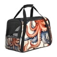 thumbnail image 1 of Octopus Premium Fabric Cat Carrier Bag - 900D Oxford Cloth | Nylon Webbing | Portable Travel Tote for Convenient Cat Transportation - Stylish & Comfortable Design, 1 of 7