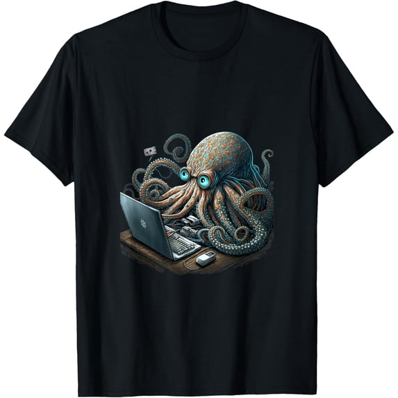 Octopus Programmer Computer Programming T Shirt