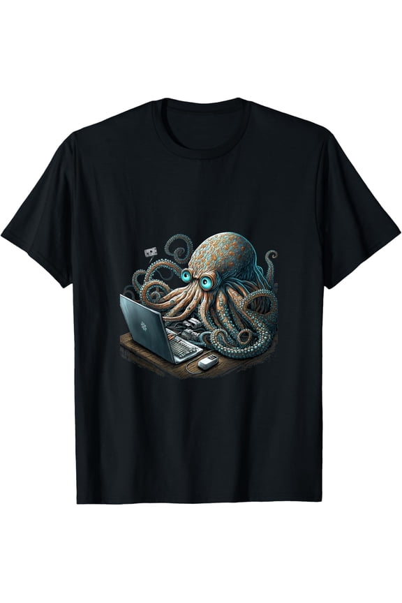 Octopus Programmer Computer Programming T Shirt
