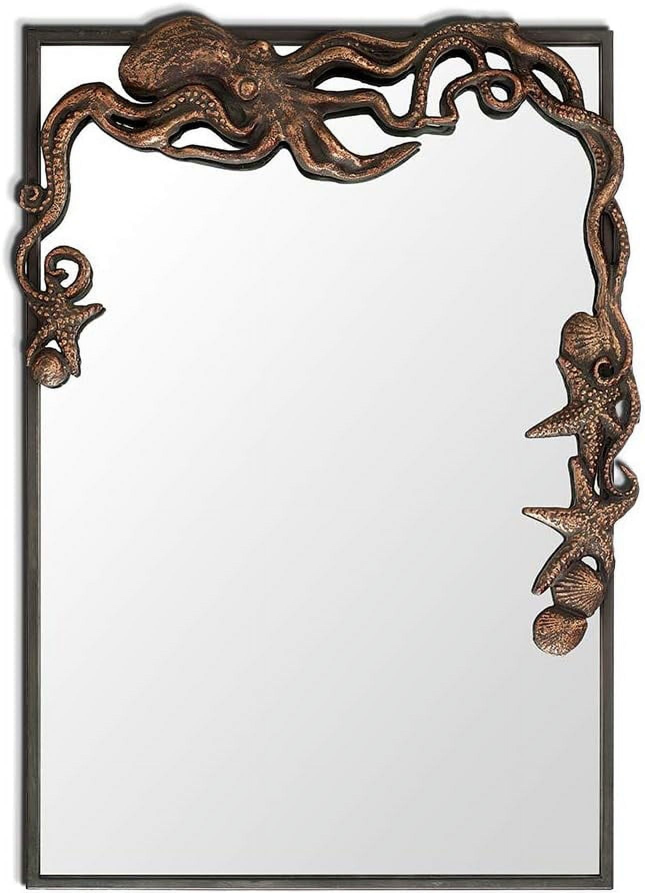 Rectangular Bronze Iron Bathroom Vanity Mirror 29" x 20"