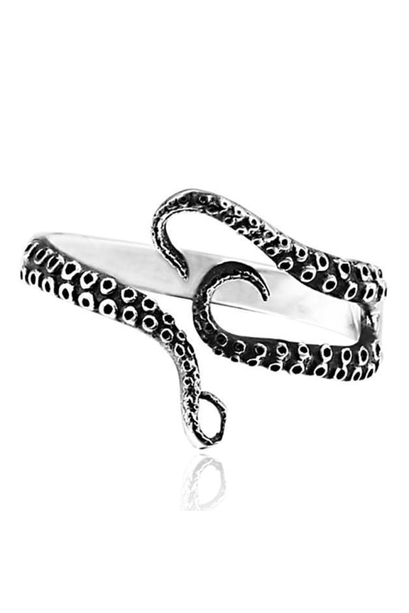 Octopus Ring Cool Statement Kraken Jewelry Rings Tentacle Ring Squid Rings for Gifts (12)