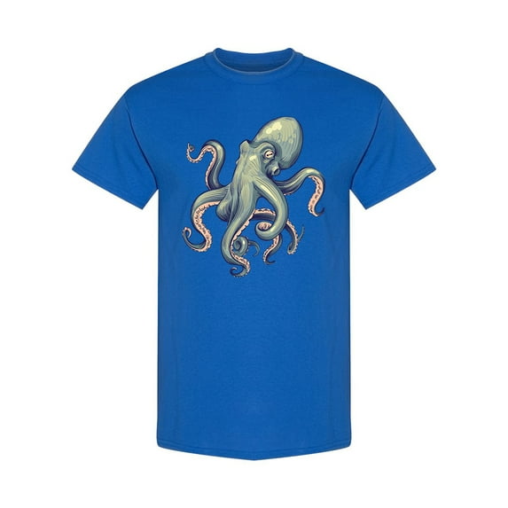 Octopus Sea Animal T-Shirt Men -Image by Shutterstock, Male Large