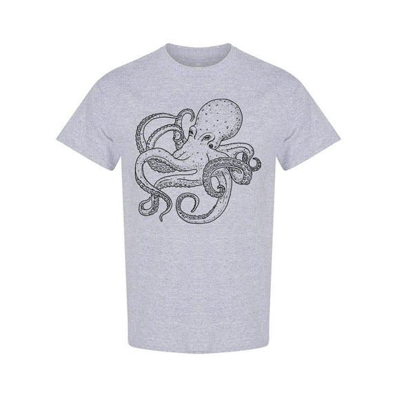 Octopus Sea Creature T-Shirt Men -Image by Shutterstock, Male Small