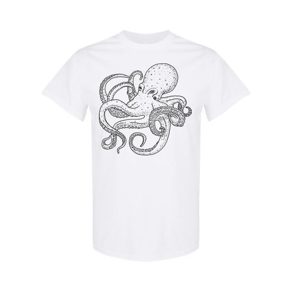 Octopus Sea Creature T-Shirt Men -Image by Shutterstock, Male Small