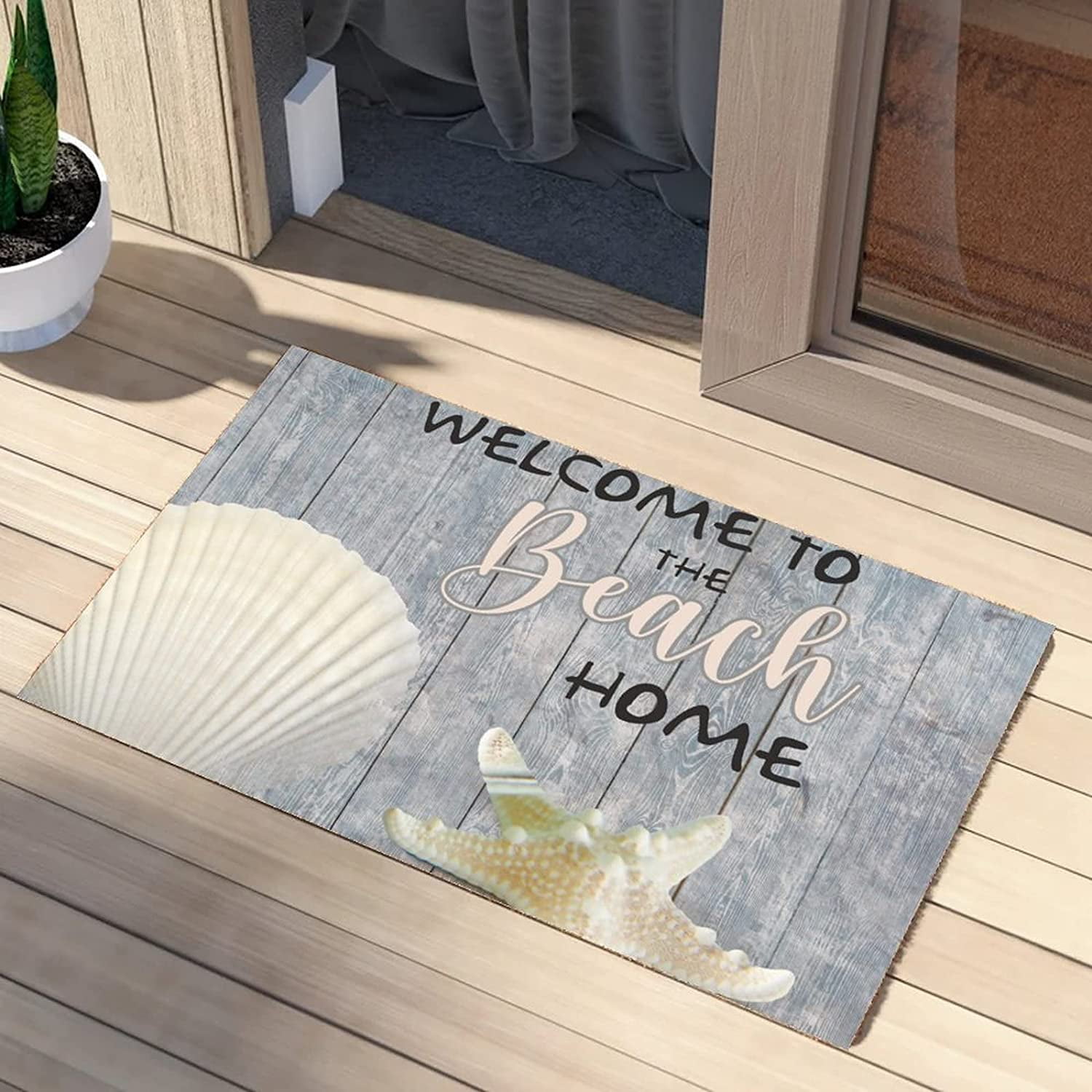 Octopus Sea Snail Fish Turtle Crab Door Mats Underwater World Coconut Coir Floor Mats Captures