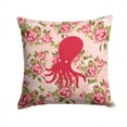 thumbnail image 1 of Octopus Shabby Chic Pink Roses  Fabric Decorative Pillow, 1 of 4