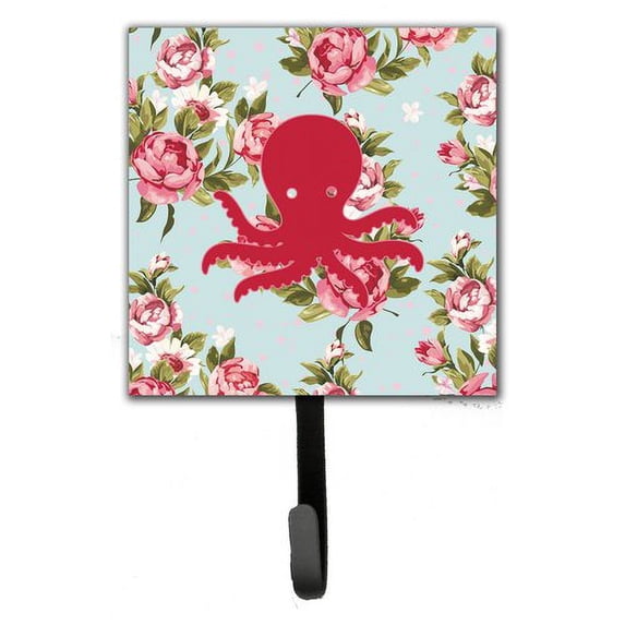 Octopus Shabby Elegance Roses Leash Holder and Wall Hook