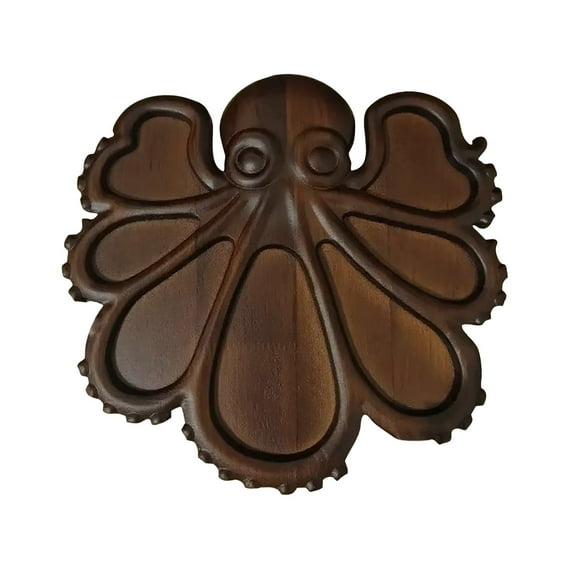 Octopus-Shaped Serving Platter, Ocean-Themed Tray for Cold Cuts, Snacks, and Appetizers, Coastal Tabletop Accent